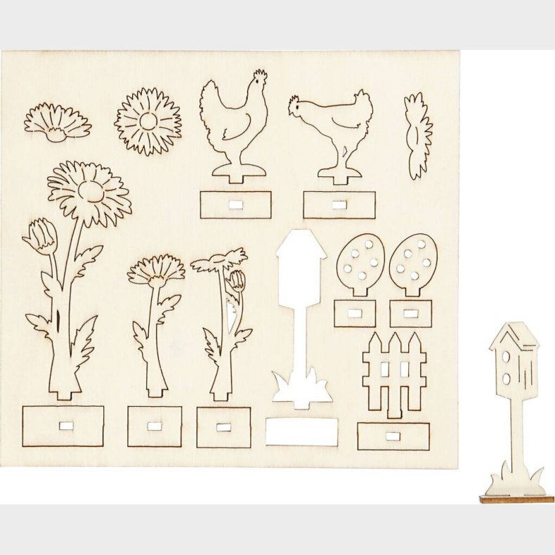 Saml-selv Trfigur - L 15,5 Cm - B 17 Cm