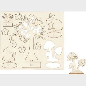 Saml-selv Trfigur - L 15,5 Cm - B 17 Cm