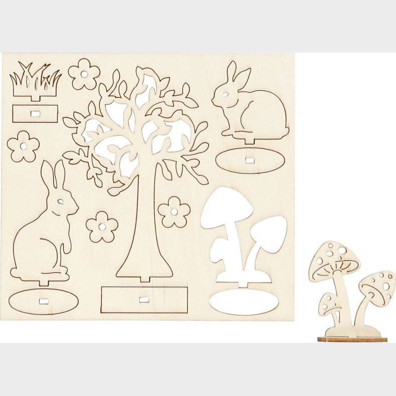 Saml-selv Trfigur - L 15,5 Cm - B 17 Cm