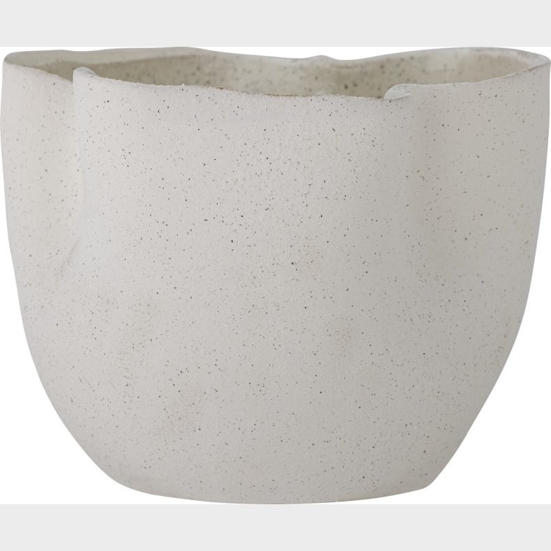 Bloomingville - Sanam Urtepotteskjuler - Hvid - Stentj Keramik