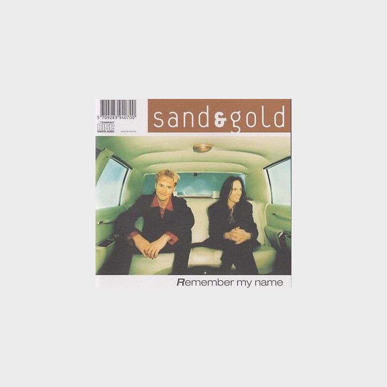 Sand & Gold - Remember My Name - CD