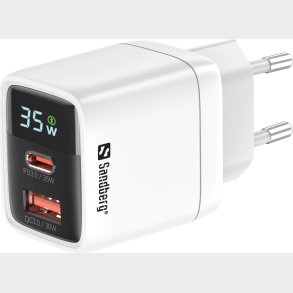 Sandberg - 2in1 Charger 1xusb-c 1xusb 35w