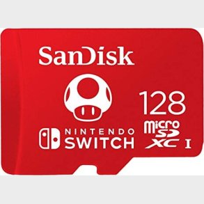 Sandisk - Microsdxc Kort Til Nintendo Switch - 128 Gb