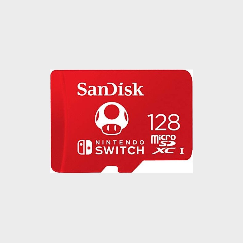 Sandisk - Microsdxc Kort Til Nintendo Switch - 128 Gb