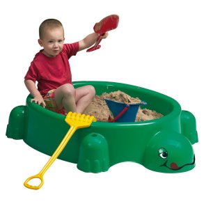 Paradiso Toys | Sandkasse i plast - Skildpadde m. lg, grn