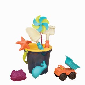 B. Toys | Sandleg - Spandst med 8 dele - Bl
