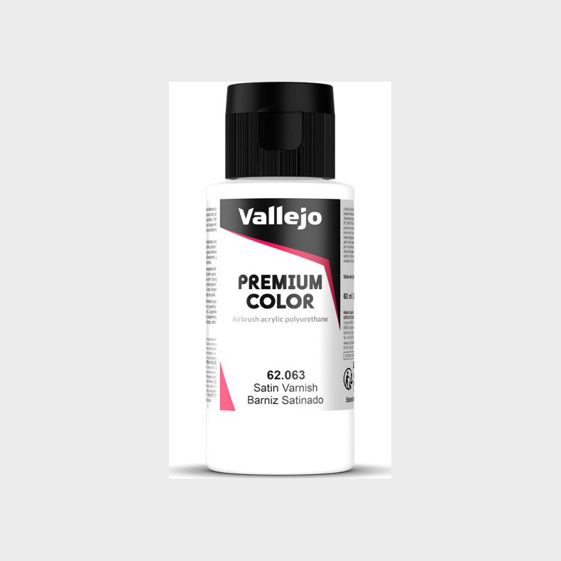 Vallejo - Premium Airbrush Satin Varnish 60 Ml - Satin Lak