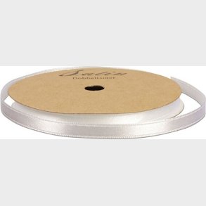 Satinbnd - B 10 Mm - Hvid - 10 M