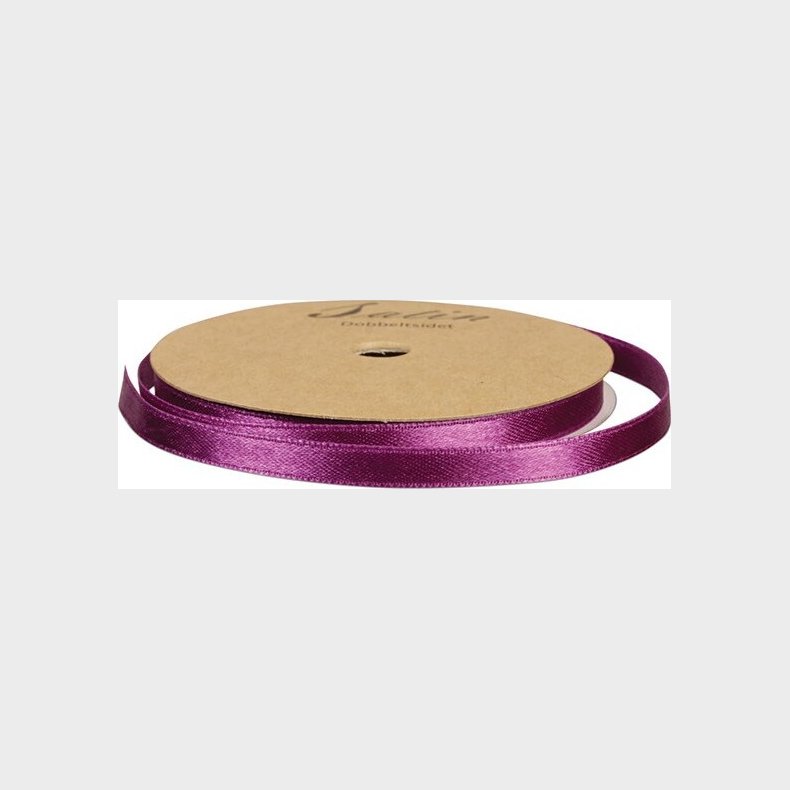 Satinbnd - B 10 Mm - Mrk Lilla - 10 M