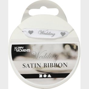 Satinbnd - B 10 Mm - Hvid - 8 M