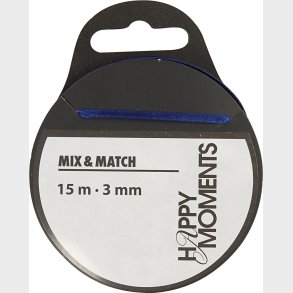 Satinbnd - B 3 Mm - Mrk Bl - 15 M