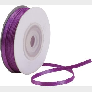 Satinbnd - B 3 Mm - Mrk Lilla - 30m