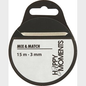 Satinbnd - B 3 Mm - Rhvid - 15 M