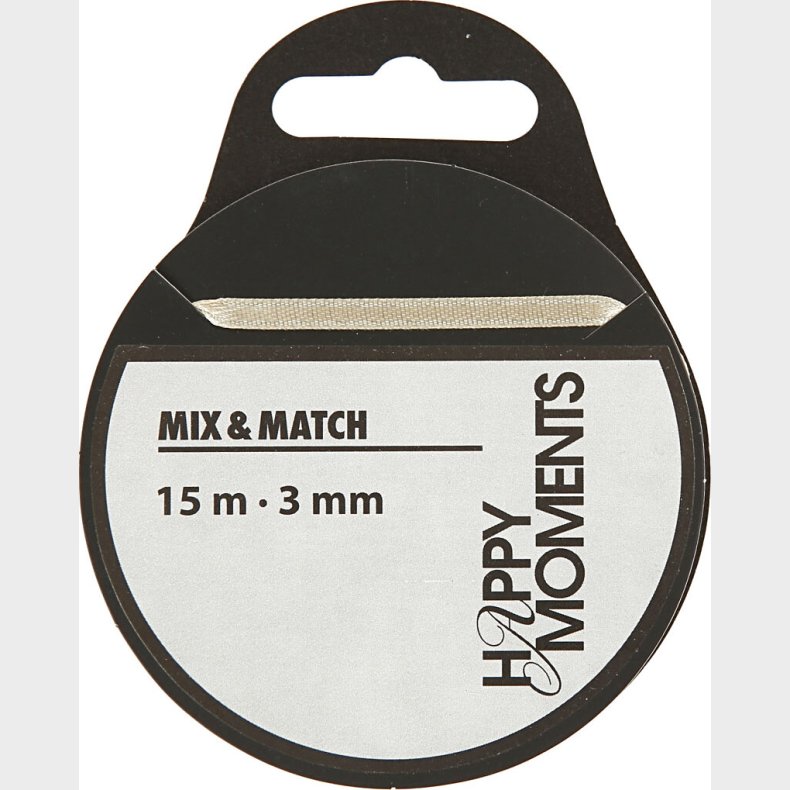 Satinbnd - B 3 Mm - Rhvid - 15 M