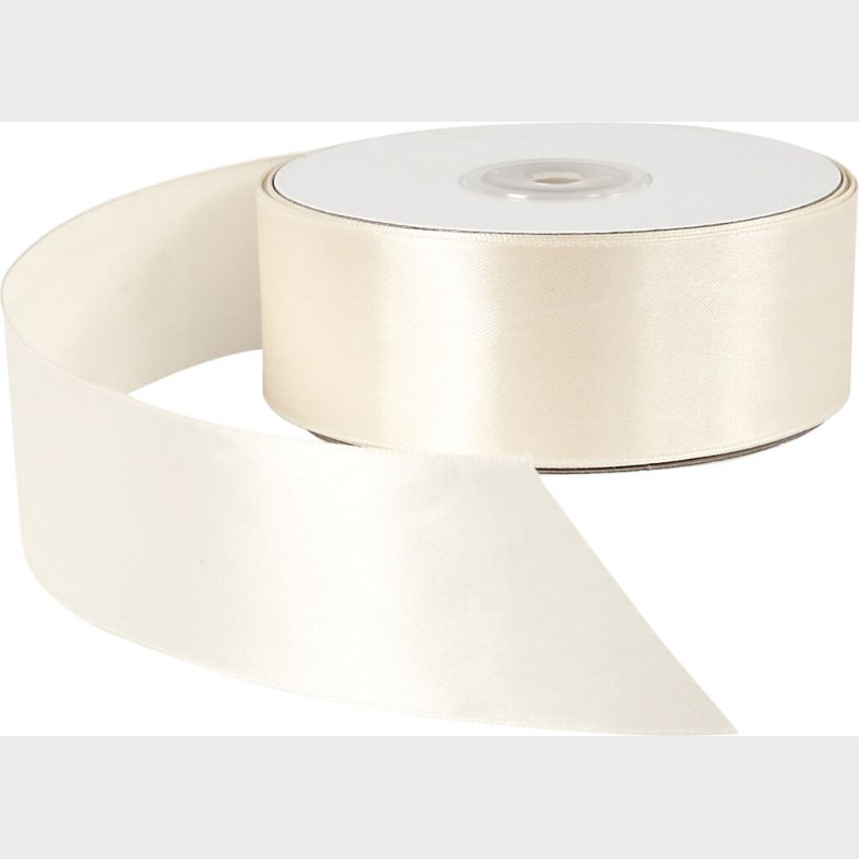 Satinbnd - B 38 Mm - Creme - 50 M