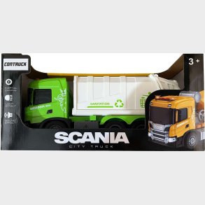Scania Skraldebil Med Lys Og Lyd, 28x10x13cm - Contruck