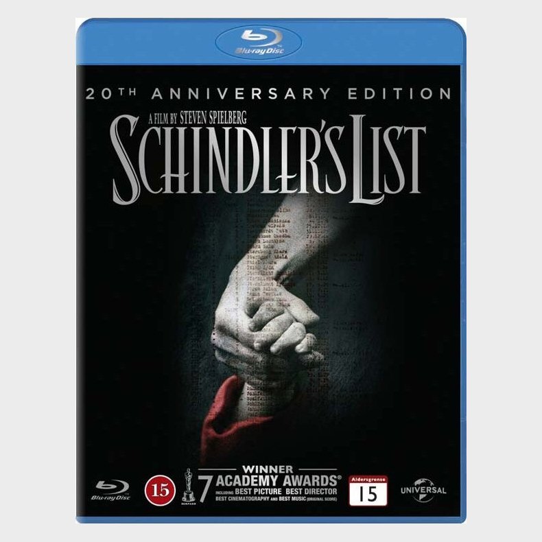 Schindlers Liste - 20 rs Jubilumsudgave - Blu-Ray