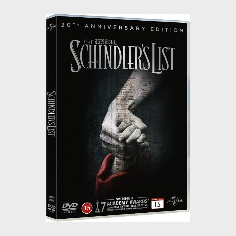 Schindlers Liste - 20 rs Jubilumsudgave - DVD - Film