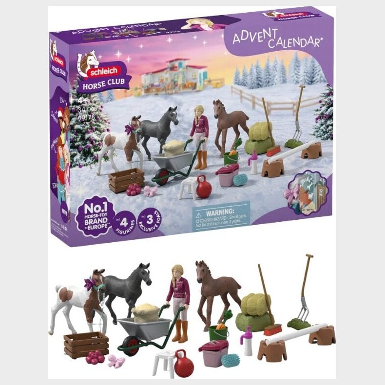 Schleich Horse Club - Julekalender Inkl. 4 Figurer 2025