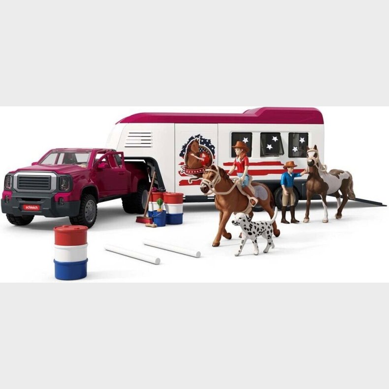 Schleich - Lakeside Lastbil Og Trailer - 42705