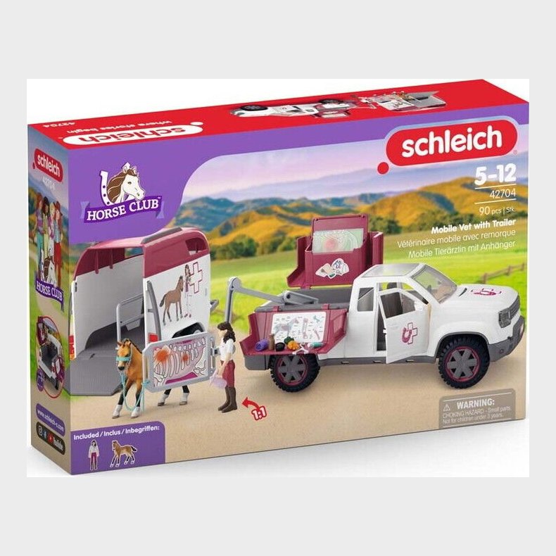 Schleich Horse Club - Mobil Dyrlge Med Trailer - 42704