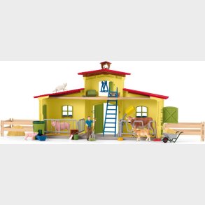Schleich Farm World - Bondegrd Med Dyr Og Tilbehr - 42605