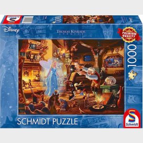 Disney Puslespil - Thomas Kinkade - Pinocchio - 1000 Brikker - Schmidt