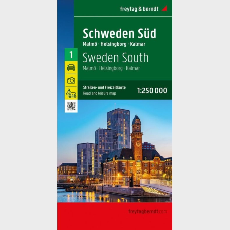 Freytag & Berndt - Schweden S�d Blad 1: Malm� - Helsingborg - Kalmar - English book