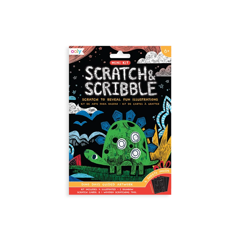OOLY | Scratch & Scribble, mini - Dinoer