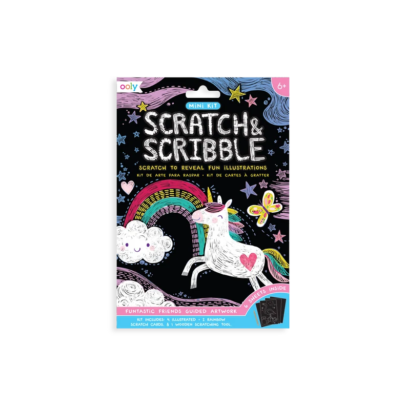 OOLY | Scratch & Scribble, mini - Populre venner