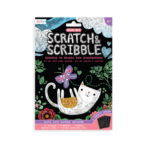 OOLY | Scratch & Scribble, mini - Sde katte