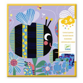 Djeco | Scratch kort til de sm - Insekter