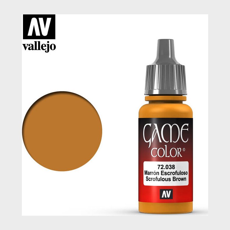 Vallejo - Game Color - Scrofulous Brown Mat - 18 Ml - 72038