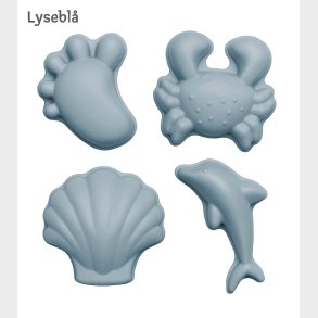 Scrunch | Sandforme i silikone - Nordiske farver, 4 stk. Lysebl�