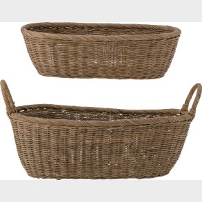 Bloomingville - Selma Kurv - Natur - Rattan - St Med 2