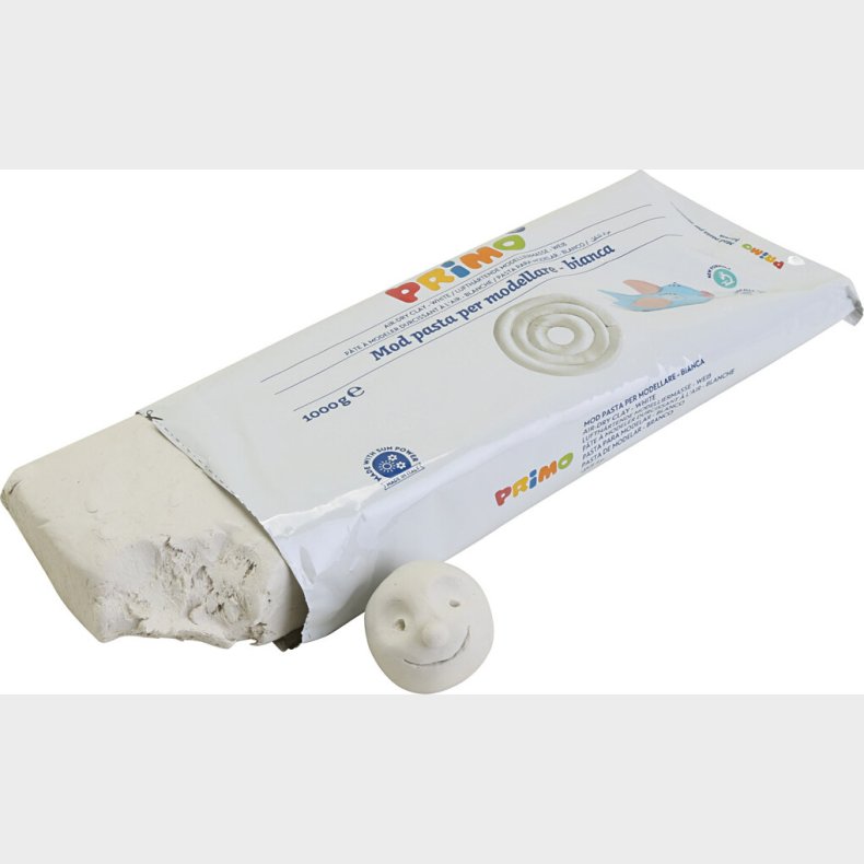 Primo Ler - Selvh�rdende Ler - Hvid - 4 Kg