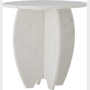 Bloomingville - Sendai Piedestal - Hvid - Marmor - Rund