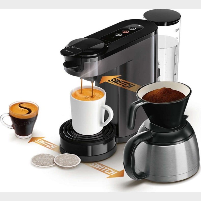 Senseo - Switch Kaffemaskine Hd6593/20 - Cashmere Grey