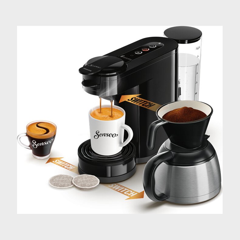 Senseo - Switch Kaffemaskine - Hd6594/60 - Sort