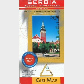 Gizi Map - Serbia Montenegro Kosovo - English book
