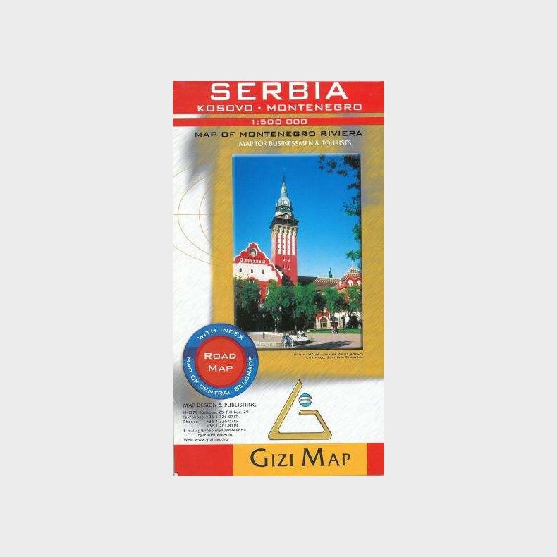 Gizi Map - Serbia Montenegro Kosovo - English book