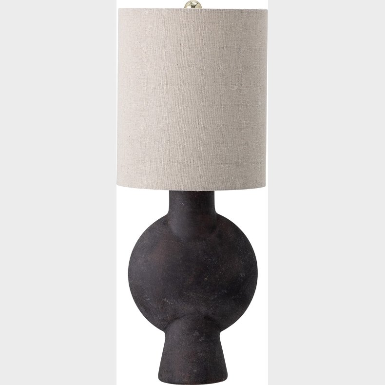 Bloomingville - Sergio Bordlampe Med Skrm - Brun - Terrakotta