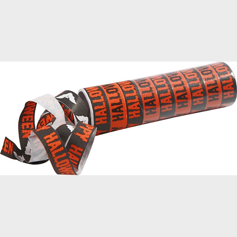 Serpentiner - Sort - Orange - 2 Ruller