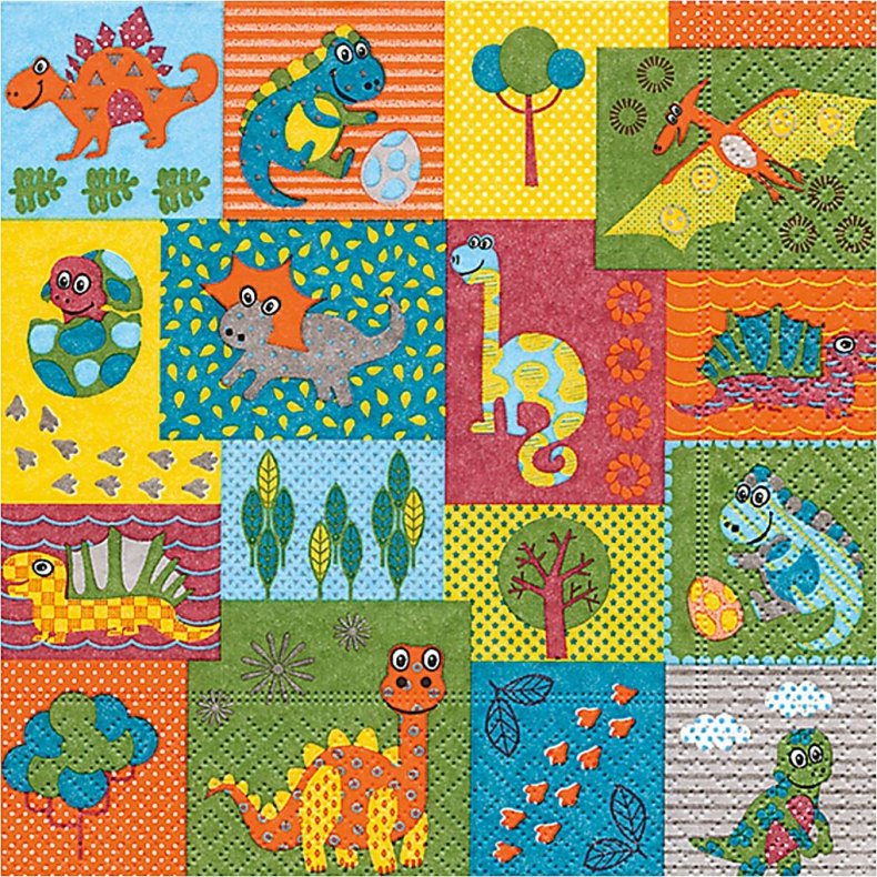 Servietter - Dinosaurer - 20 Stk