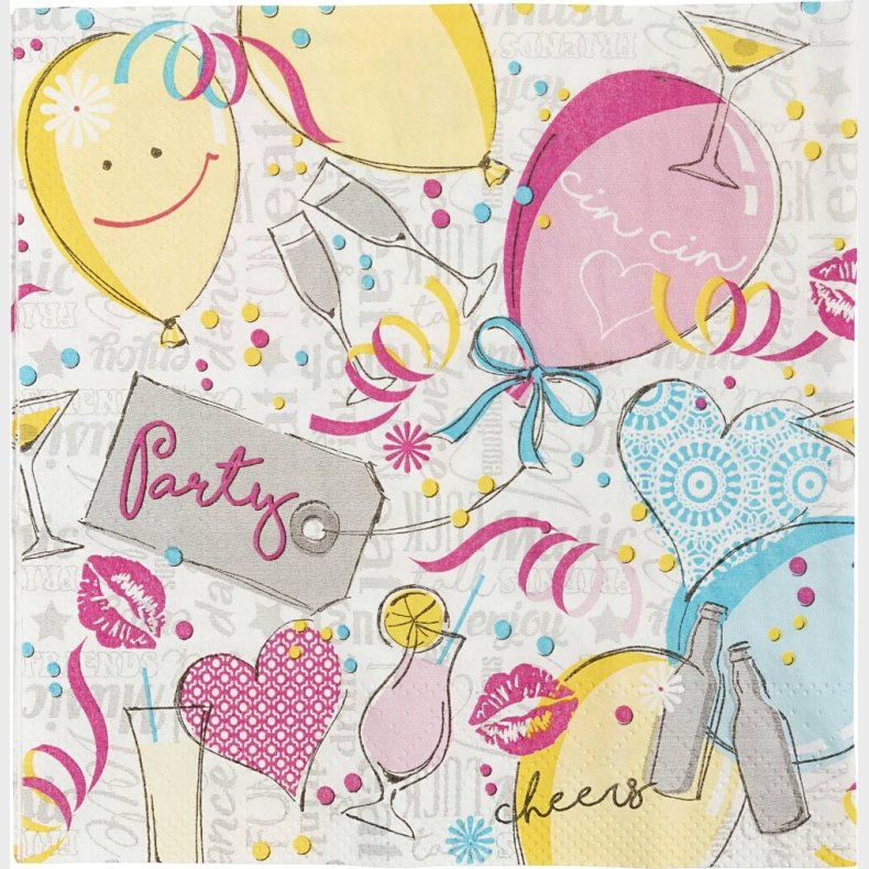 Servietter - Fest Balloner - 20 Stk