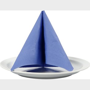 Servietter - Lysebl� - Hvid - 20 Stk