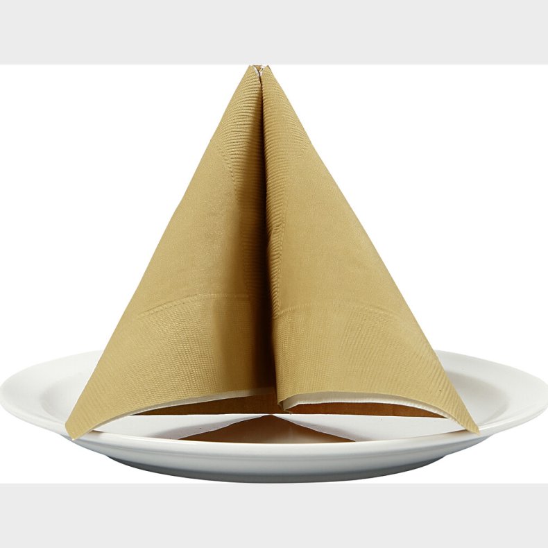 Servietter - Guld - 20 Stk