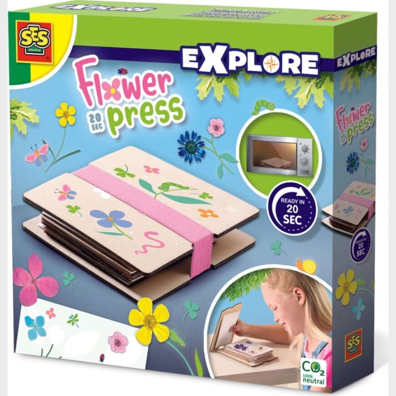 Ses Creative Explore - Pressede Blomster Diy Kit - 20 Sekunder