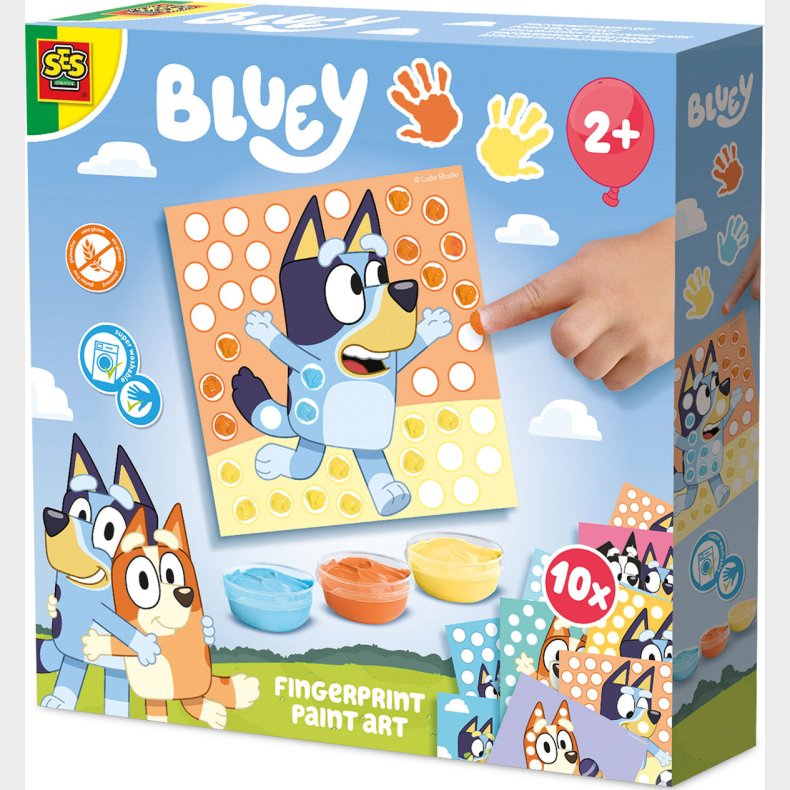 Ses Creative - Bluey - Fingermaling - Kunstprikker