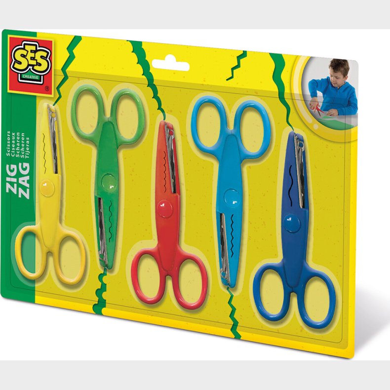 Ses Creative - Brnesakse 5 Stk Zigzag